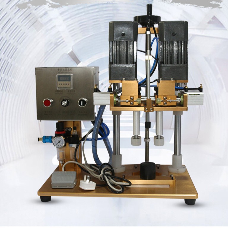 茅台酒瓶锁盖机玻璃酒瓶压盖机旋盖机设备广州远扬机械