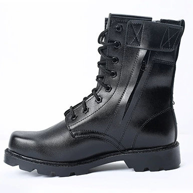 Зимние черные специальные учебные сапоги