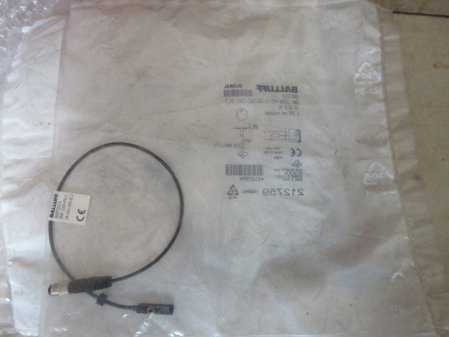 A028*全新原装巴鲁夫 BMF 235K-PS-C-2A-SA2-S49-00,3 BMF00C4