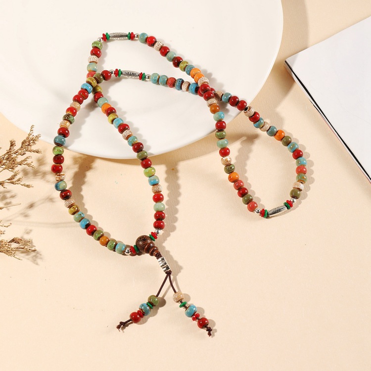 Retro Geometric ceramics Beaded Unisex Bracelets