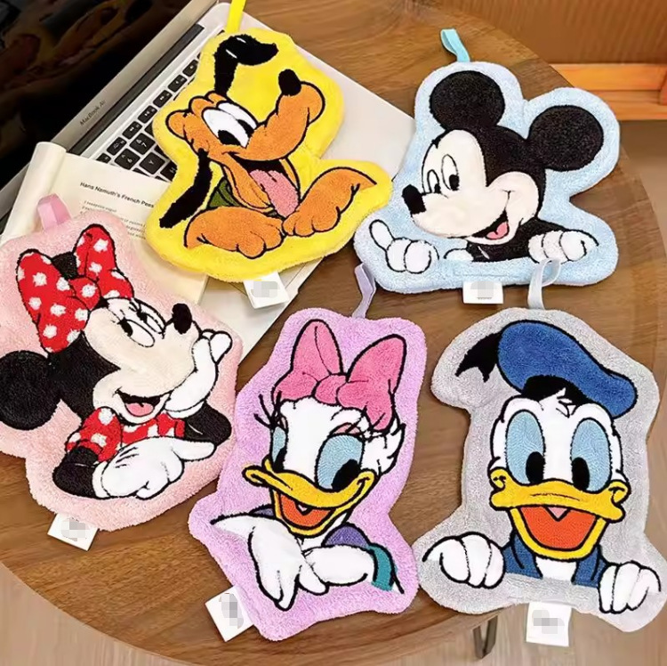 Cute Mickey Mouse and Duck Hand Towel Coral Velvet Children's New Style Absorbent Quick-Drying Towel for Girls' Dormitory Cute Mickey Mouse and Duck Hand Towel Coral Velvet Children's New Style Absorbent Quick-Drying Towel for Girls' Dormitory
