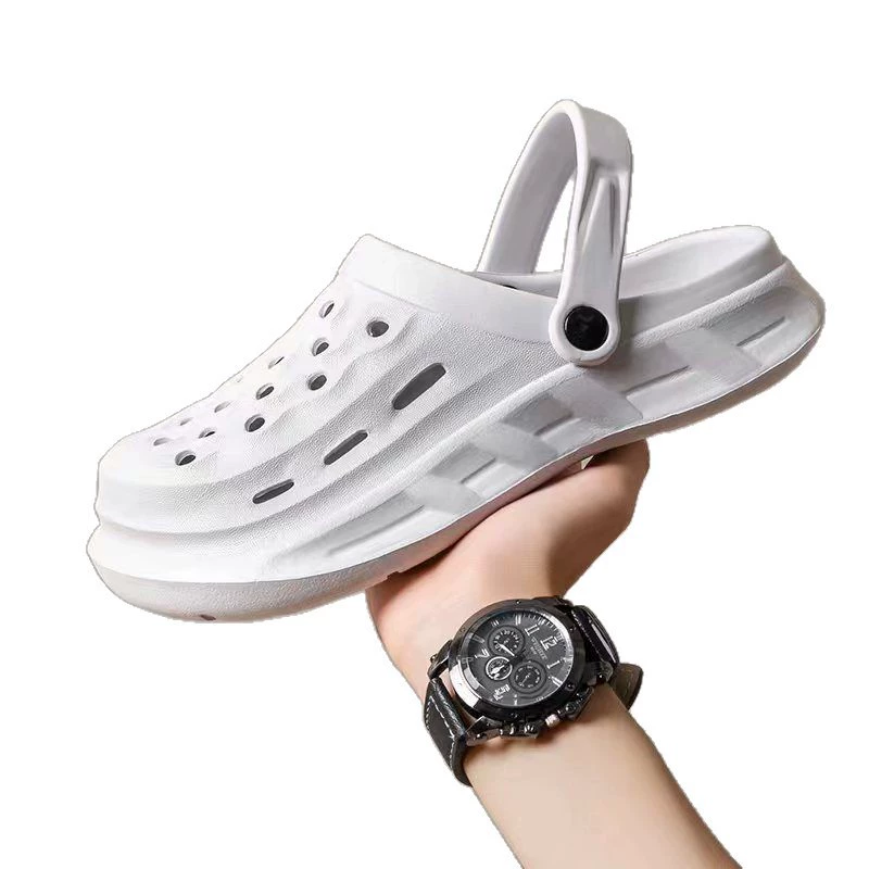 Сандалии Crocs, ощущение как шаг по грязи, летняя мужская верхняя одежда 2025 нового поколения, без неприятного запаха, EVA, толстая мягкая подошва, противоскользящие сандалии для женщин
