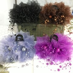 Factory hot-selling peony flower bead tassel clip hair accessory for back of head, elegant style fashion hairpin