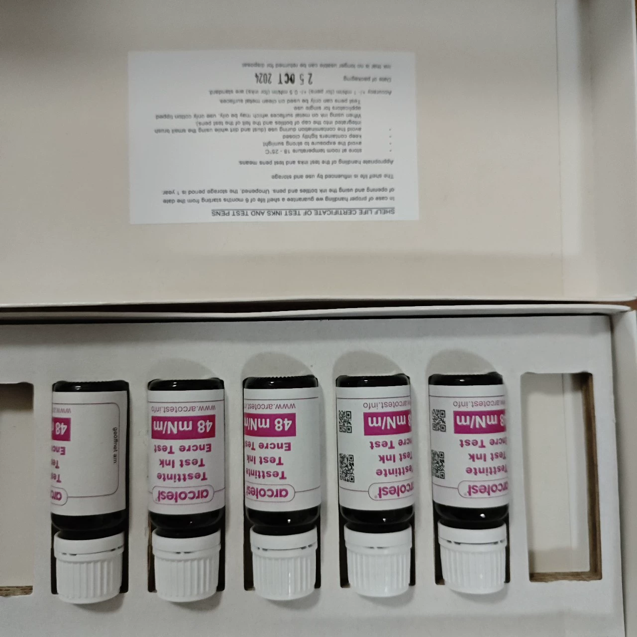 Дейн жидкость Немецкий arcotest порошок коронная жидкость тест поверхностного натяжения жидкость Дейн чернила