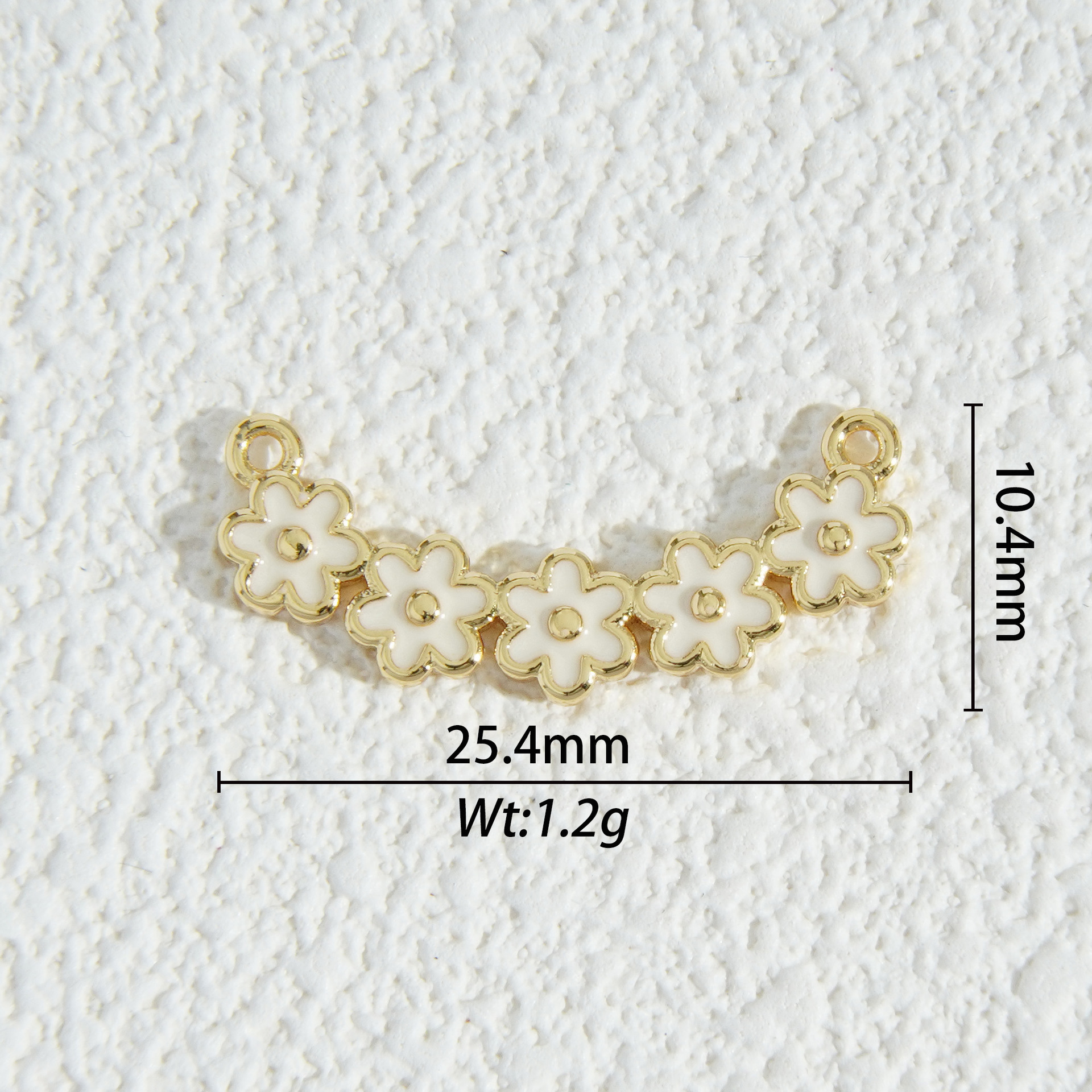 18K oro micro-cristalino accesorios de piedra estrella luna mariposa flores amor colgante DIY collar material pendientes