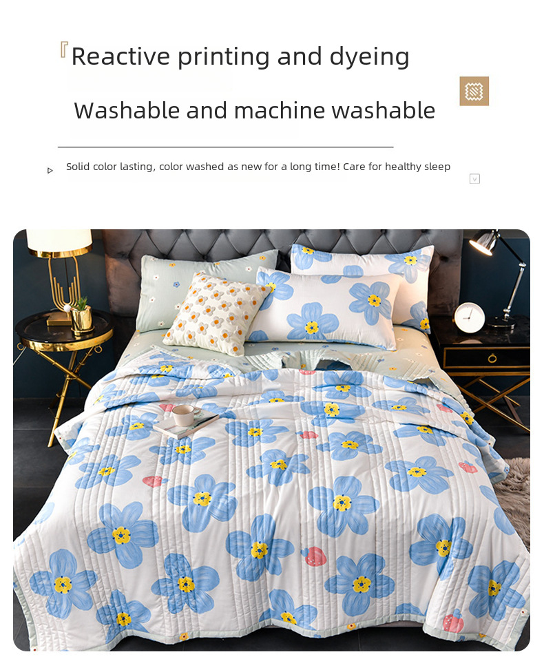 Postage Delivery Gift Bag] Small Fresh Water Washing Summer Cool Quilt Air Conditioned by Live Broadcast Explosions Supply of One Piece