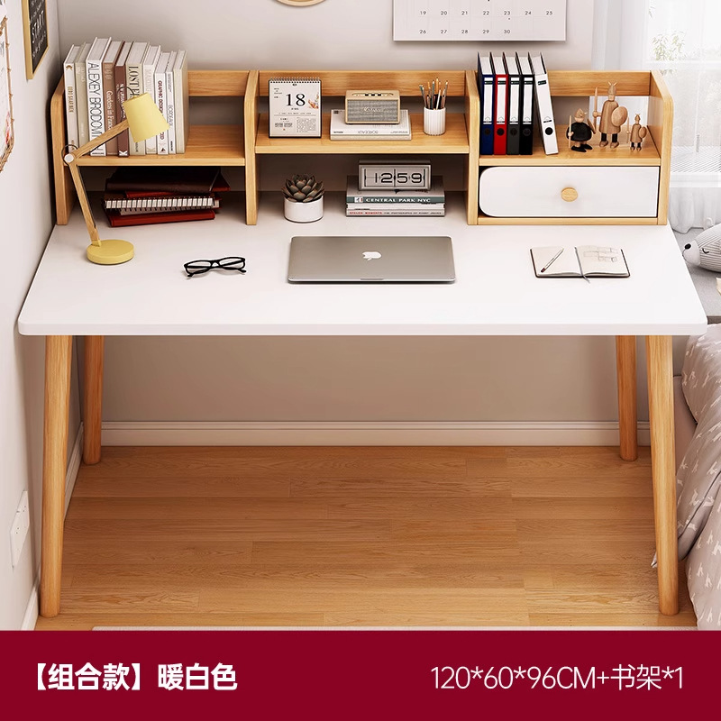 Comodador, escritorio de dormitorio, estante de escritorio, mesa de maquillaje simple, mesa de computadora simple junto a la cama.