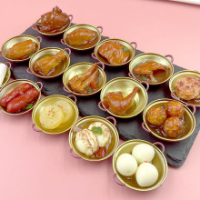 抖音直播间热卖diy食玩仿真干锅模型道具小人国娃娃屋过家家玩具