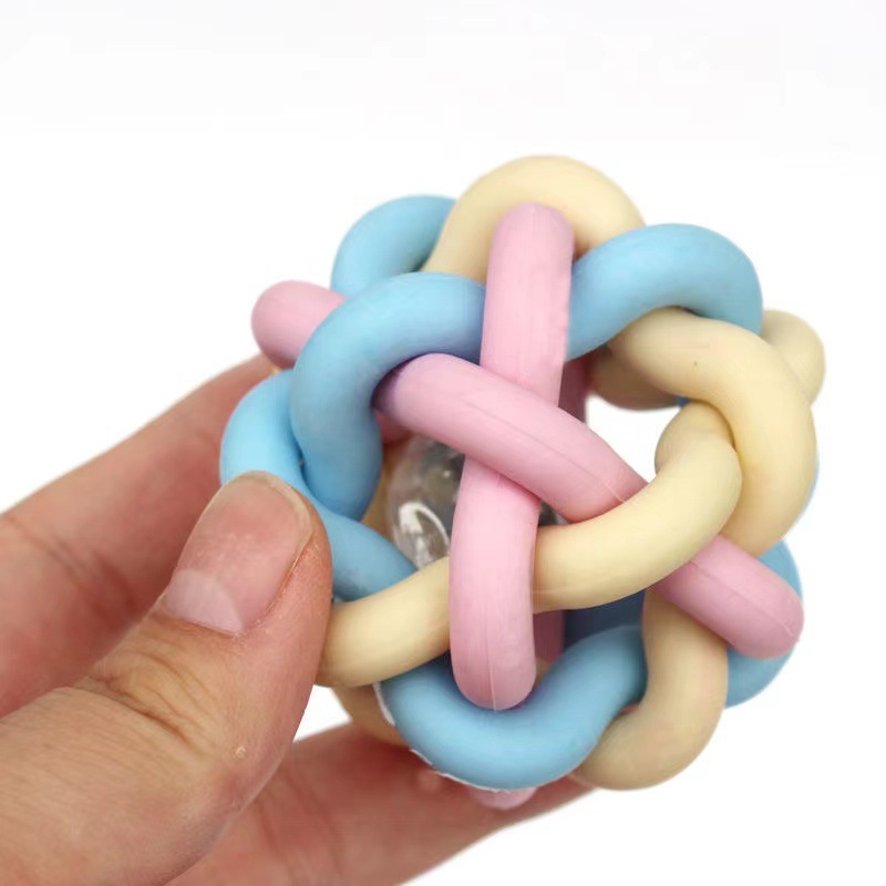 Nueva bola flash de juguete para perros anti-perdida molar mordedura colorida bola pequeña y mediana para perros suministros de juguete para mascotas image 5