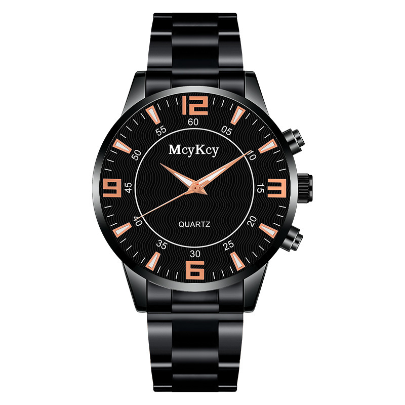 Direct Gift McyKcy Montre à quartz pour homme avec bracelet en acier allié simple_voghion.com