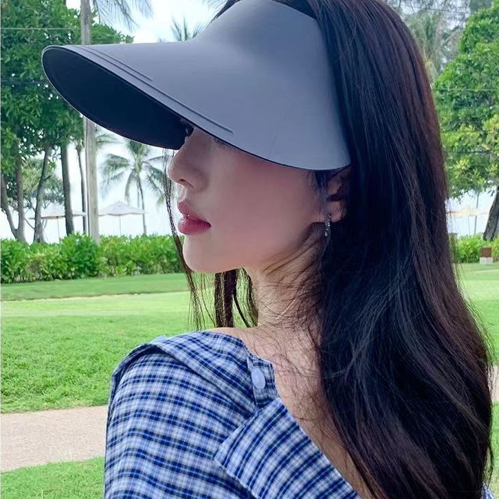 アップグレードされたつば広の顔を覆うシームレスなオールインワン日焼け止め帽子、夏の女性用ロールアップトップハット、アイスシルクサンシェードハット|undefined
