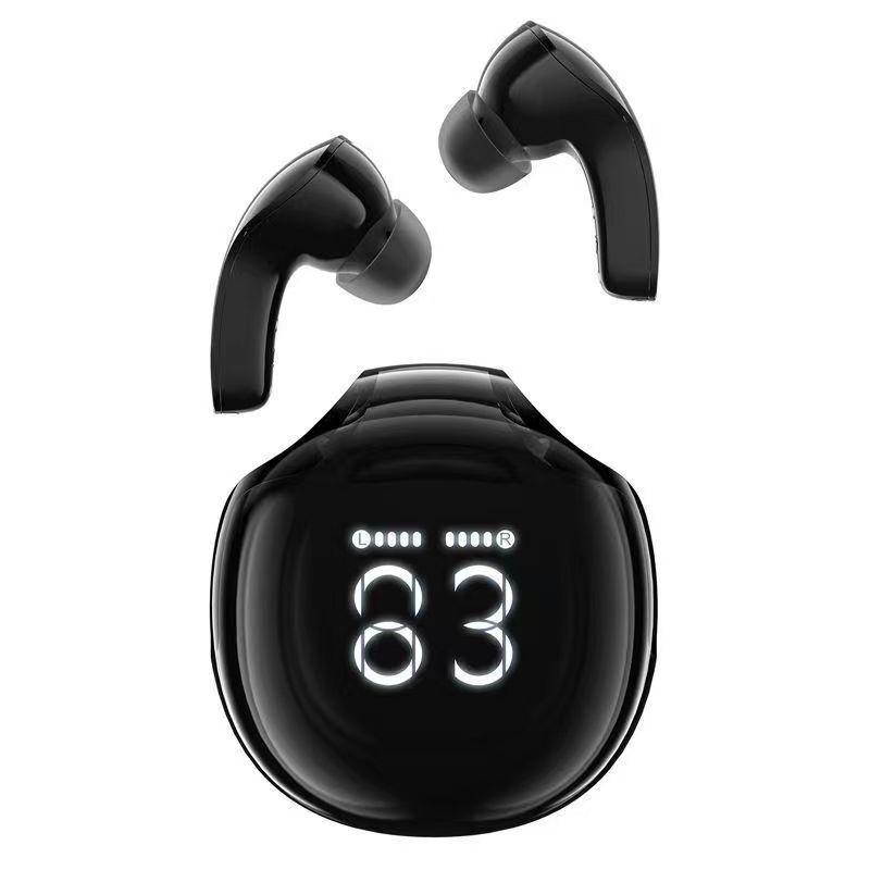 Source Factory HK9 シンプルなバイノーラル透明デジタル ディスプレイ ワイヤレス Bluetooth ヘッドセット新しいインイヤー ノイズ リダクション長いバッテリー寿命|undefined