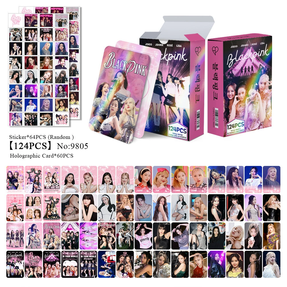New Model Exclusively for Foreign Trade: 124 Holographic Cards, Total Chain Gidle Str Bptwice Celebrity Merchandise Lomo Small Cards