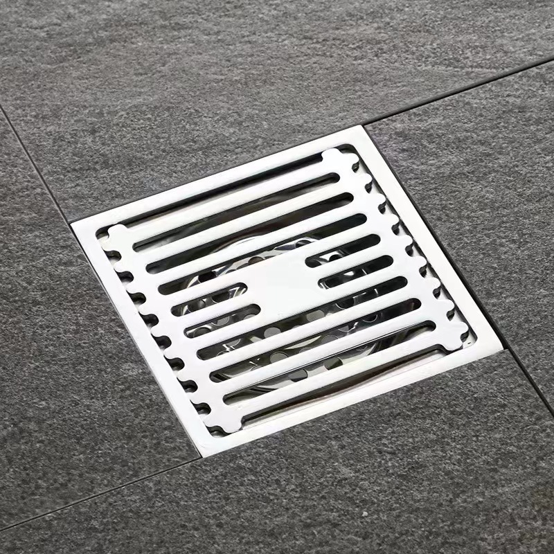 Pistola gris Desagüe de piso desodorante Acero inoxidable gran desplazamiento baño cuarto de baño ducha lavadora desodorante alcantarillado