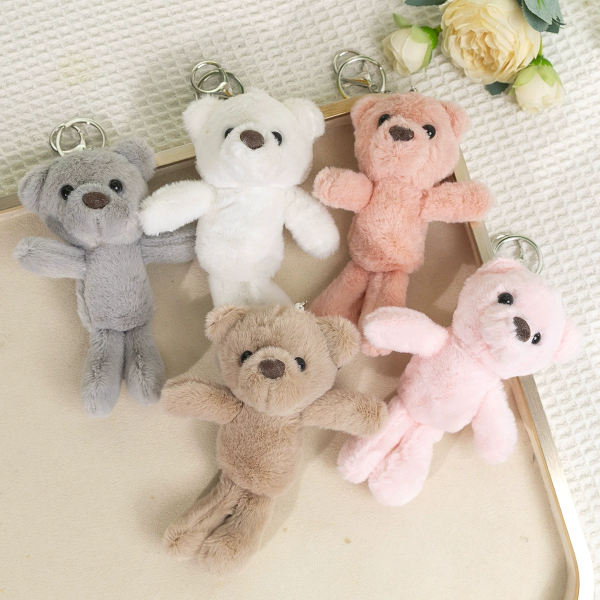 Четырехдюймовая захватная кукла маленькая кукла милая плюшевая брелок рюкзак подвеска плюшевая игрушка подарочная кукла оптом