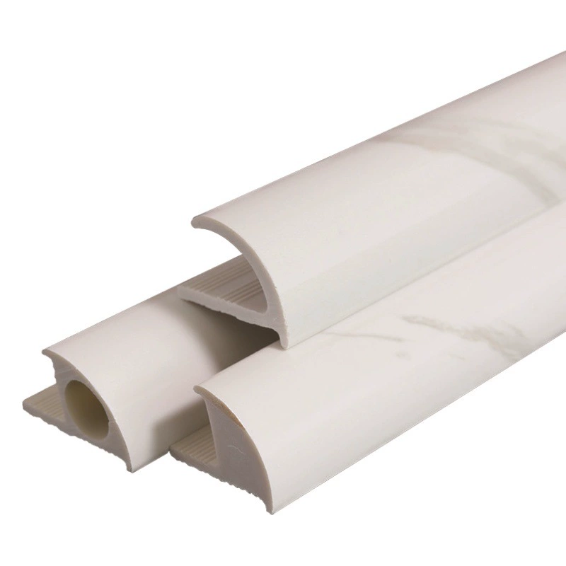 Плитка Кромка Полоса Arc Yang Corner Strip Анти-столкновение Угловая полоса Имитация Мраморного Камня Пластиковая Декоративная Линия Фабрика Фошань