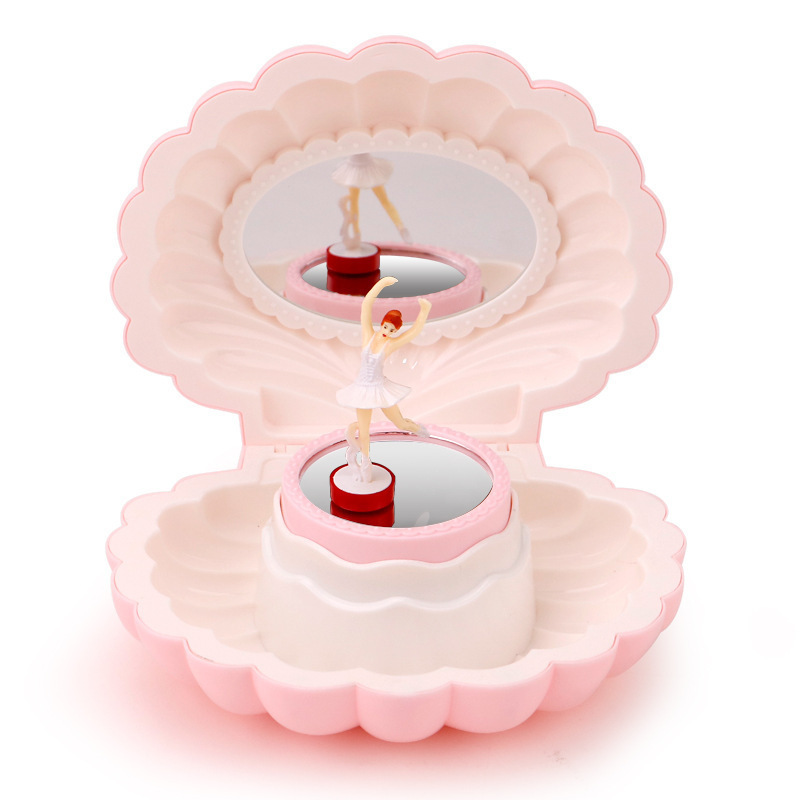 Conchas creativas giratorias cajas de música para bailar niñas caja de sonido regalo de cumpleaños para chicas adornos
