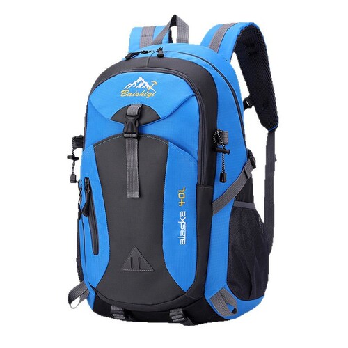 Large Capacity Outdoor Hiking Backpack for Men, Unisex, Fitness Women, Dual Support, One Piece Dropshipping Wholesale, Breathable Back Pad
