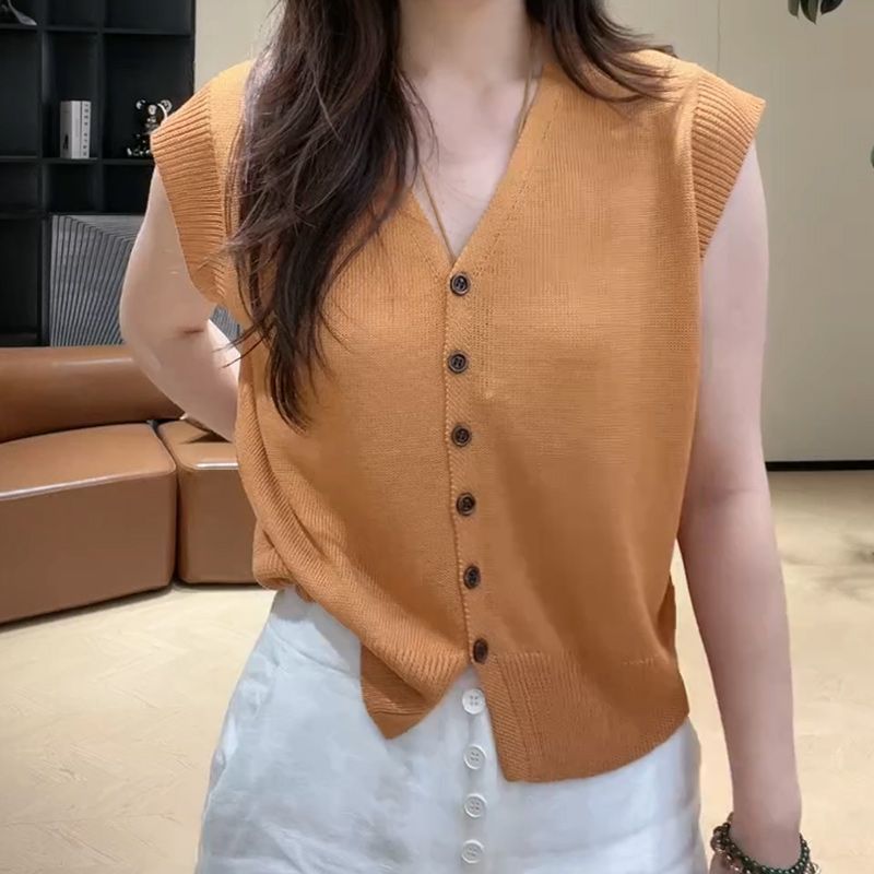 2025夏季新款针织短袖开衫女装薄款宽松显瘦大码|undefined