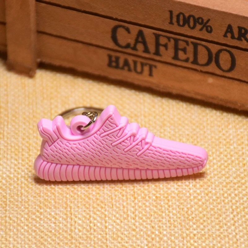 Keychain Adi 3D sneaker, soft PVC mini shoe charm, 8 × 4 × 2 cm, lightweight