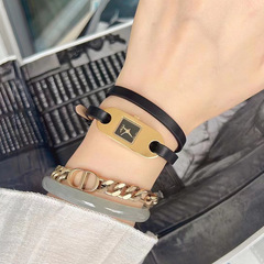 Mishali/Millisa Square Women's Watch with Two-Way Strap, Niche Design Fashion Trendy Women's Watch