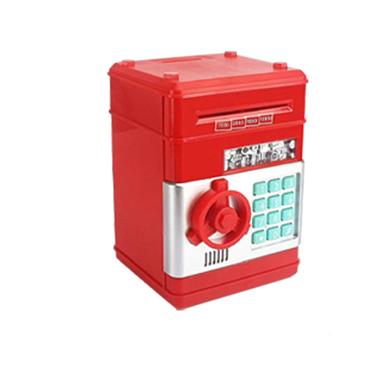 Caja de contraseña de dibujos animados para niños hucha atm caja de seguridad gabinete música rollo automático dinero hucha de ahorro juguetes de la máquina de almacenamiento image 8