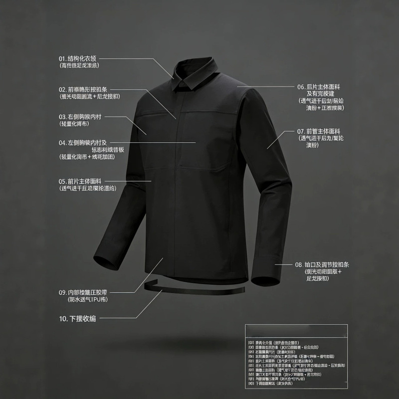 Bird's new outdoor functional men's long-sleeve shirt, multi-pocket tactical work shirt, suitable for spring and autumn, and ideal for commuting Bird's new outdoor functional men's long-sleeve shirt, multi-pocket tactical work shirt, suitable for spring and autumn, and ideal for commuting