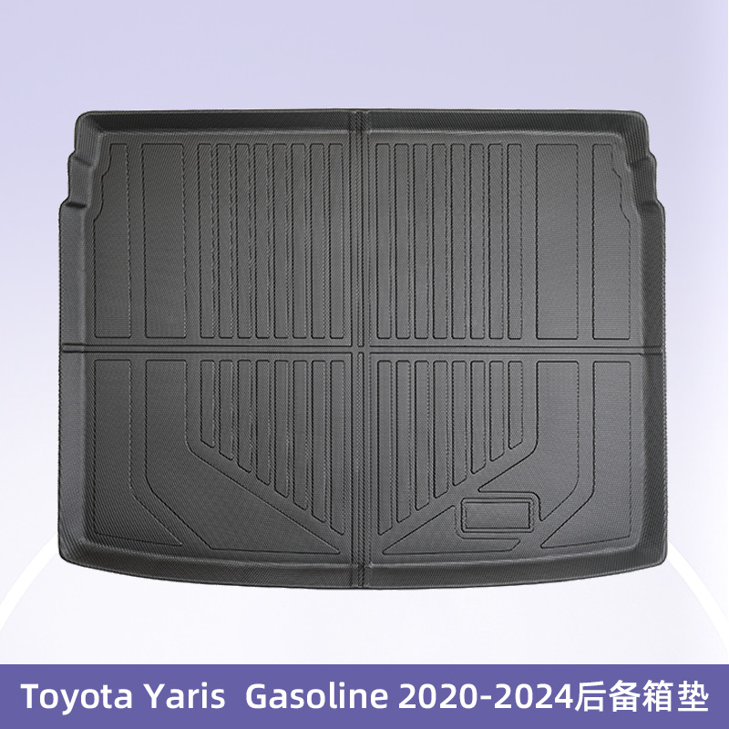 Aplicable a Toyota Yaris Fuel 2020 - 2024 Directo 3D todo el tiempo material TPE almohadilla de pie cojín de colateral