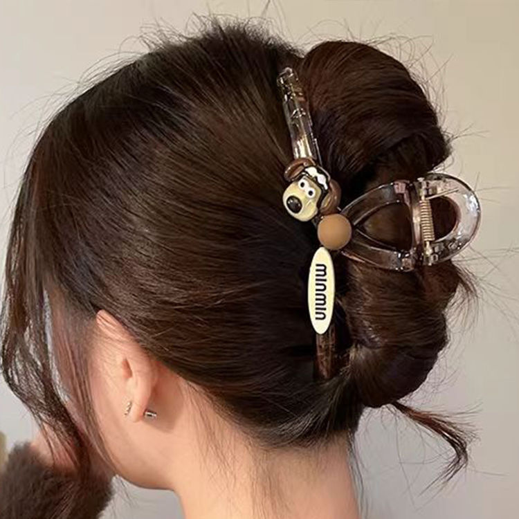 2025 新しい夏の大型ヘッドシャーククリップハイエンド後頭部ヘアクリップヘアアクセサリー女性用|undefined