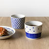 Japanese import ceramics, cup with glass