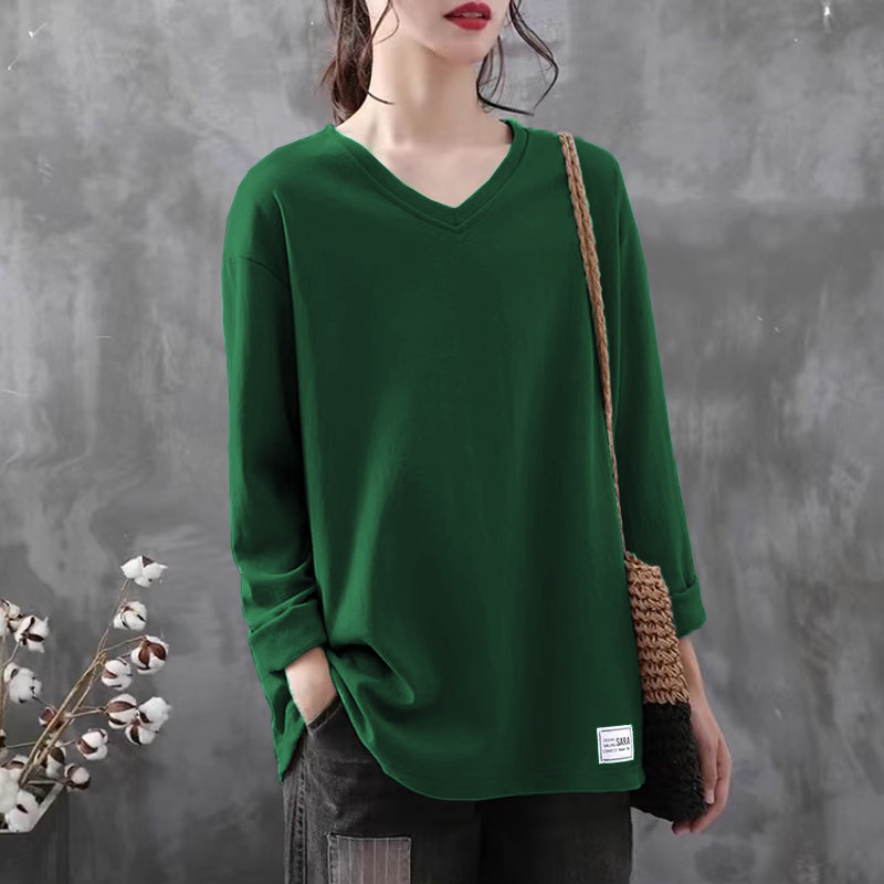 This Year's Popular Trend Includes Belly-Filling Shirts With V-Neck And Long Sleeves, Perfect For Autumn Wear They Loo_ecoleips.com