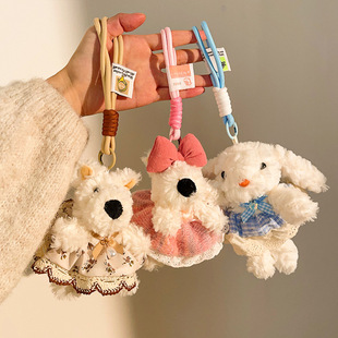 West Highland Salamander Puppy Cute Plush Pendant Small Doll Keychain Accessories Bag Pendant Boutique Store Wholesale