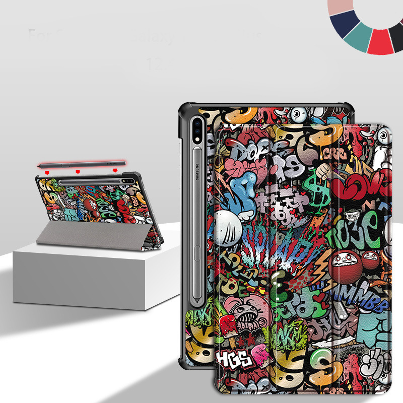 Applicable to Samsung Galaxy Tab S8 x700 11-inch tri-fold protective case bracket sleep