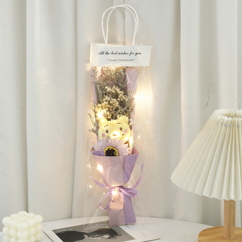 520 bolsas de San Valentín, muñecos de osos amarillos, ramos secos de muñecas, regalos de cumpleaños para hombres y mujeres, esposas y novias