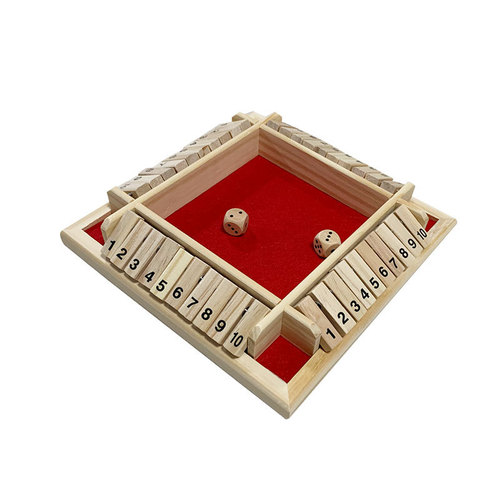 Four-sided card flipping game, digital game toys, children's parent-child board games, bar party casual gambling games