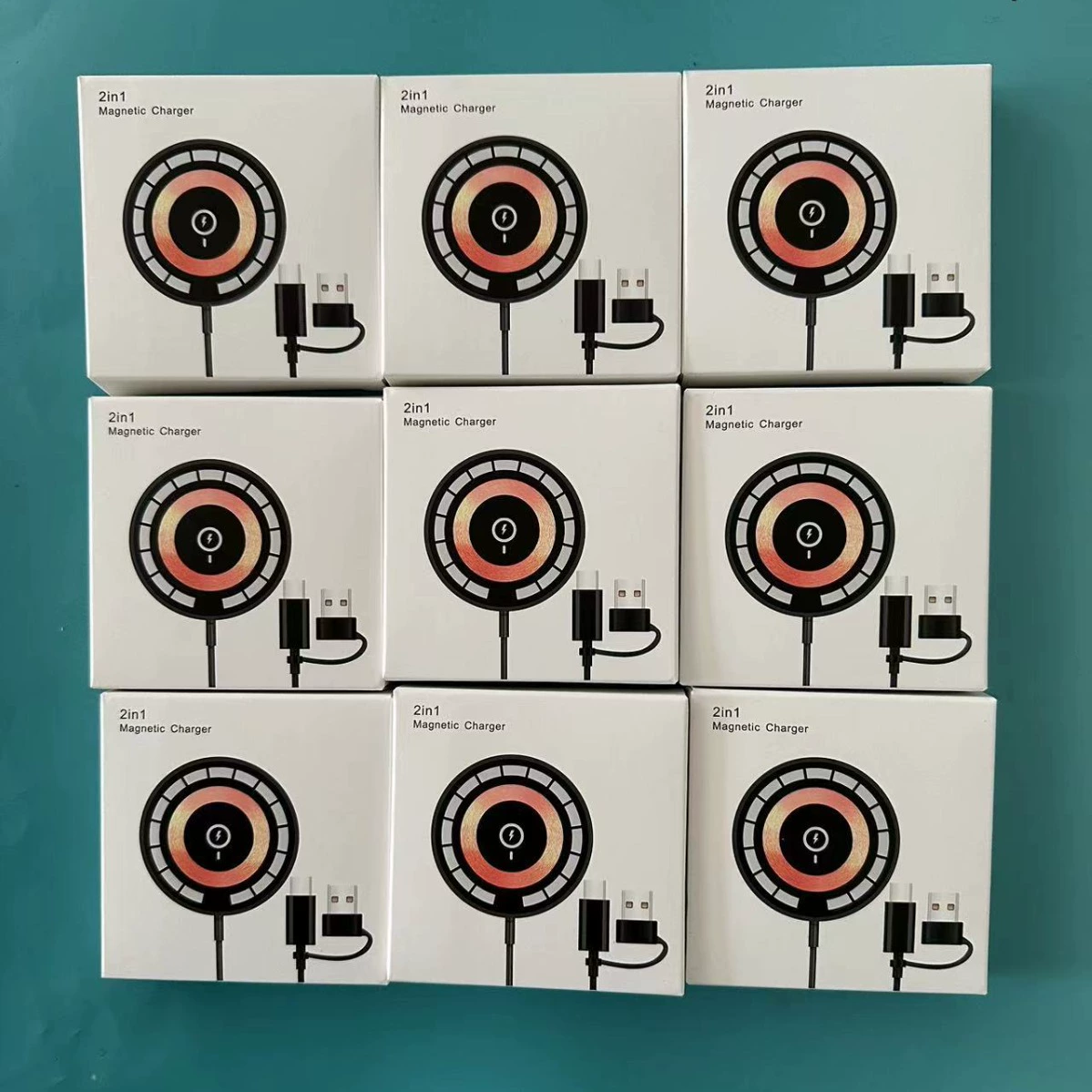 Подходит для мобильного телефона Apple magsafe15W, магнитное беспроводное зарядное устройство для быстрой зарядки, четырехступенчатое сильное магнитное зарядное устройство с фабрики