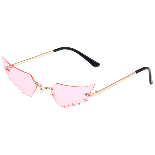  cross-border new sunglasses, European and American personality funny sunglasses, fashionable hip-hop wing sunglasses for women