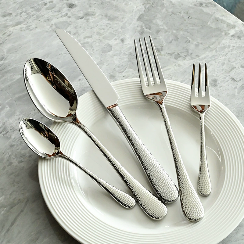With a forged pattern tableware, set, spoon for hotel for living room
