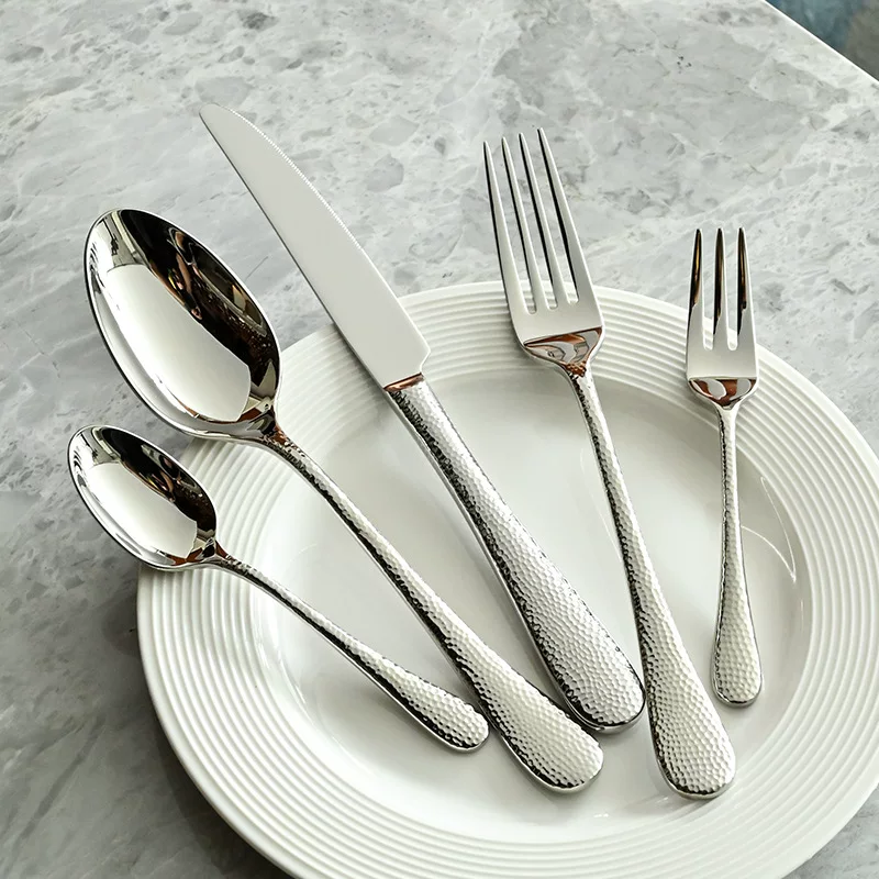 With a forged pattern tableware, set, spoon for hotel for living room