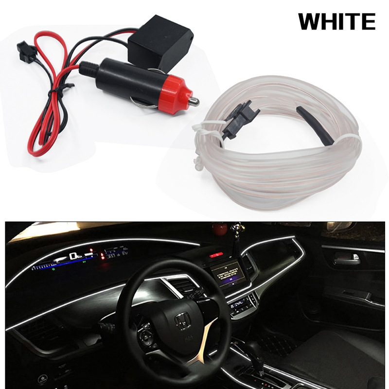 Car atmosphere light car interior led light bar usb atmosphere Cold Light Car modification wiring-free wireless light strip