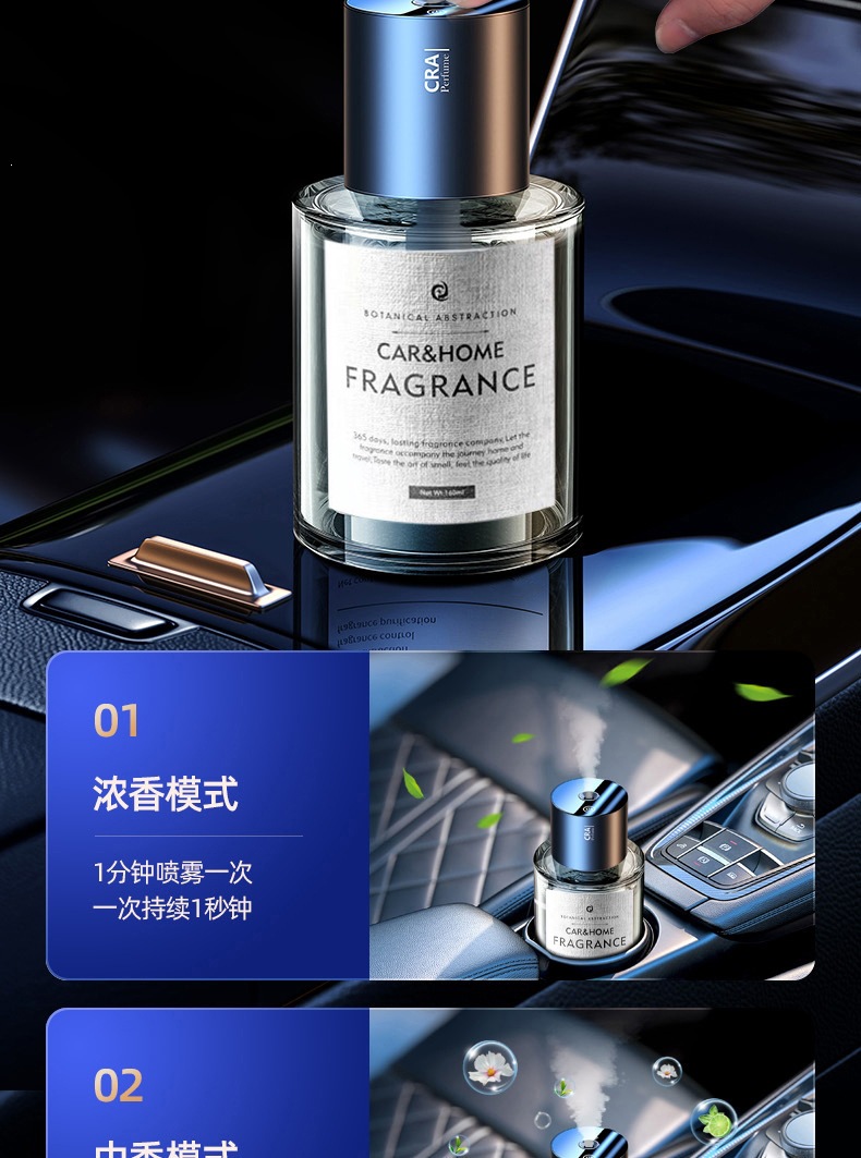 Smart Car Aromatherapy Machine, Car Perfume Automatic Spray Humidifier, In-Car Fragrance, Car-mounted Auto Start/Stop Aromatherapy Machine