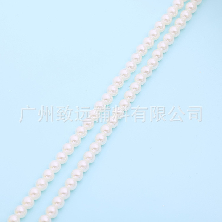 Transfronteriza brillante perla de agua dulce redonda luz intensa a través del agujero de perla semiacabado accesorios joyería DIY collar de brazalete image 6