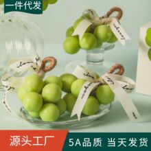 水果造型蜡烛香氛摆件生日伴手礼小礼物跨境仿真晴王葡萄香薰蜡烛