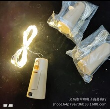 瓶塞led小灯串批发 酒瓶装饰彩灯常亮纽扣电池灯串星星小彩灯