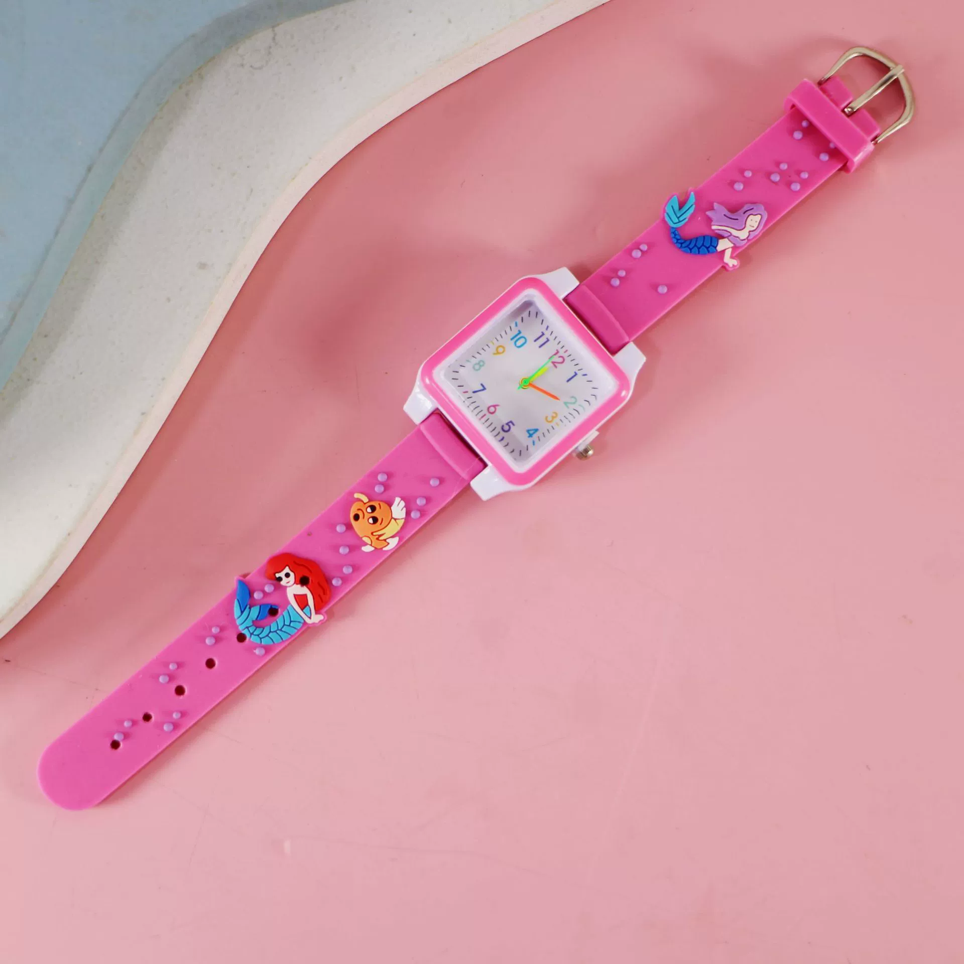 Silicone children's watch with gears, children's quartz watches