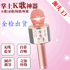 Ws858ワイヤレスbluetoothマイク携帯電話k歌コンデンサマイク携帯電話ライブサウンドカードusbコンピュータマイク
