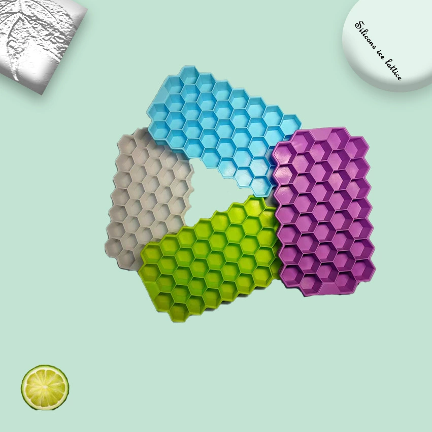 Производители оптовых спот 37 клетек сотового силикона со льдом с крышкой Домашний самодельный творческий ледяной ящик легко снять