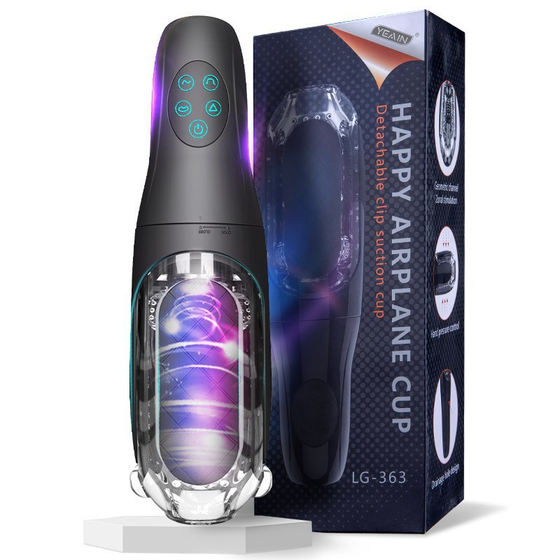 Hongtian Luoge Mermaid Deep Throat Suction Clamp Retraction Masturbation Cup For Men Fully Automatic Wholesale Electric Silent Fun_voghion.com