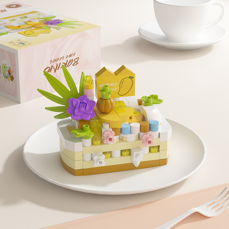 わぁ、カスタムM3202シリーズの積み木ケーキパーティーの知育は子供のおもちゃの女の子のプレゼントを組み合わせて国境を越えた|undefined