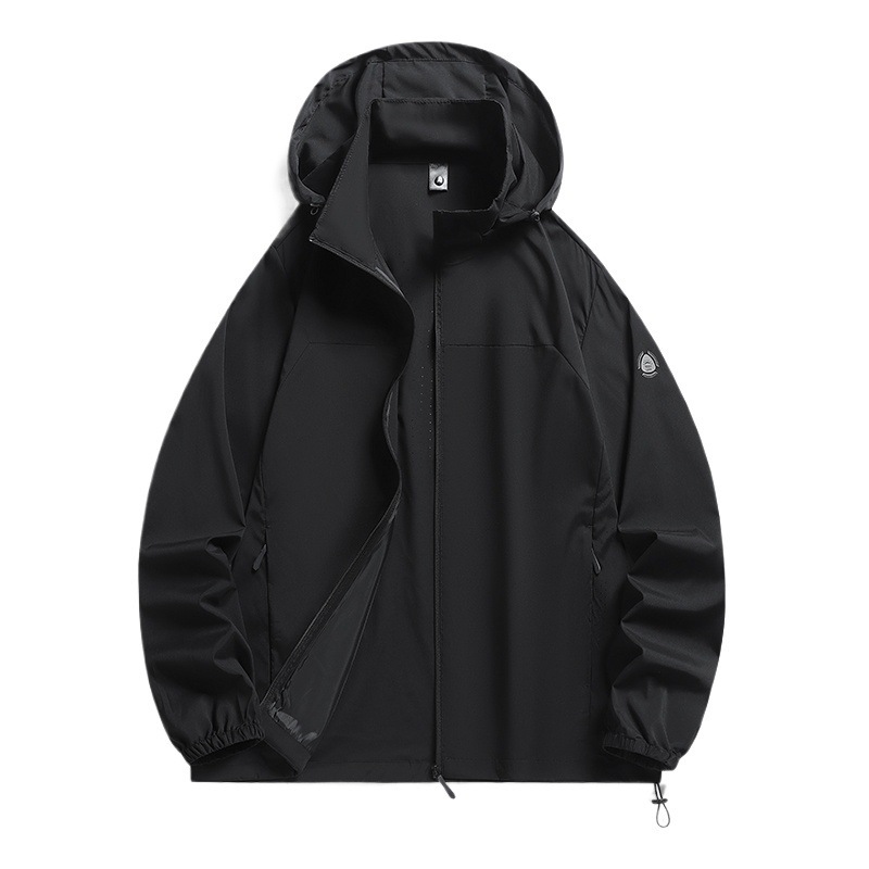 2025 pareja de verano ropa de protección solar anti-UV para hombres y mujeres ropa de piel suelta de moda versátil encapuchada